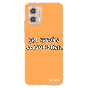Picasee silikonowe przeźroczyste etui na Motorola Moto G53 5G - Spooky season