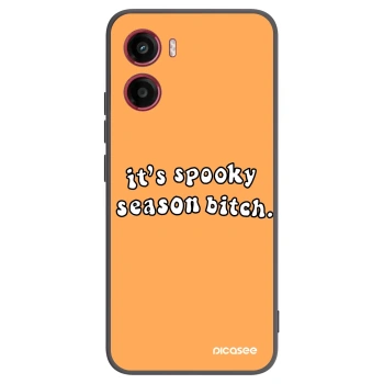 Picasee silikonowe czarne etui na Motorola Moto G05 - Spooky season
