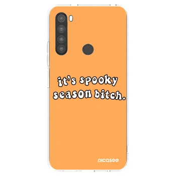 Picasee silikonowe przeźroczyste etui na Xiaomi Redmi Note 8 - Spooky season