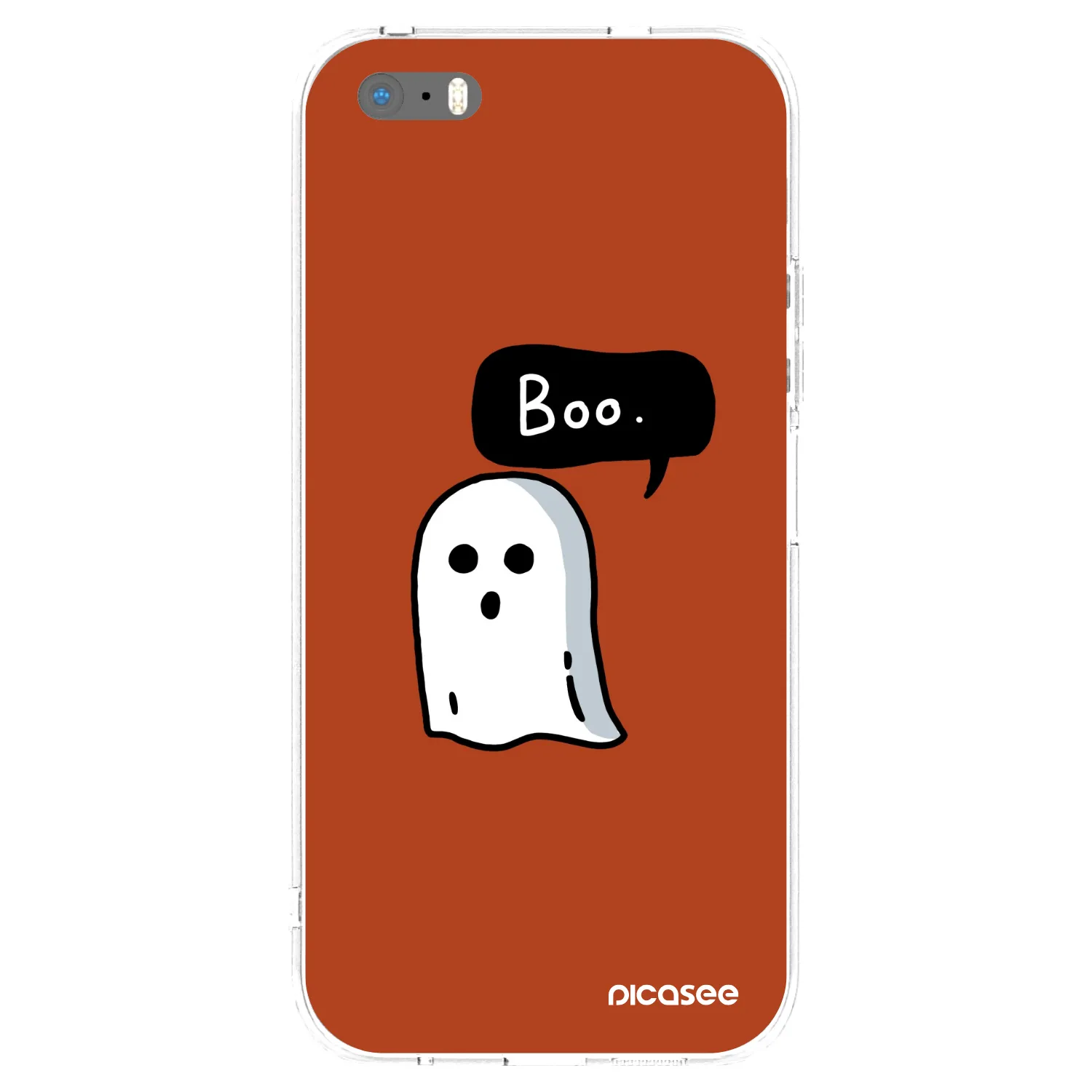 Picasee silikonowe przeźroczyste etui na Apple iPhone 5/5S/SE - Boo