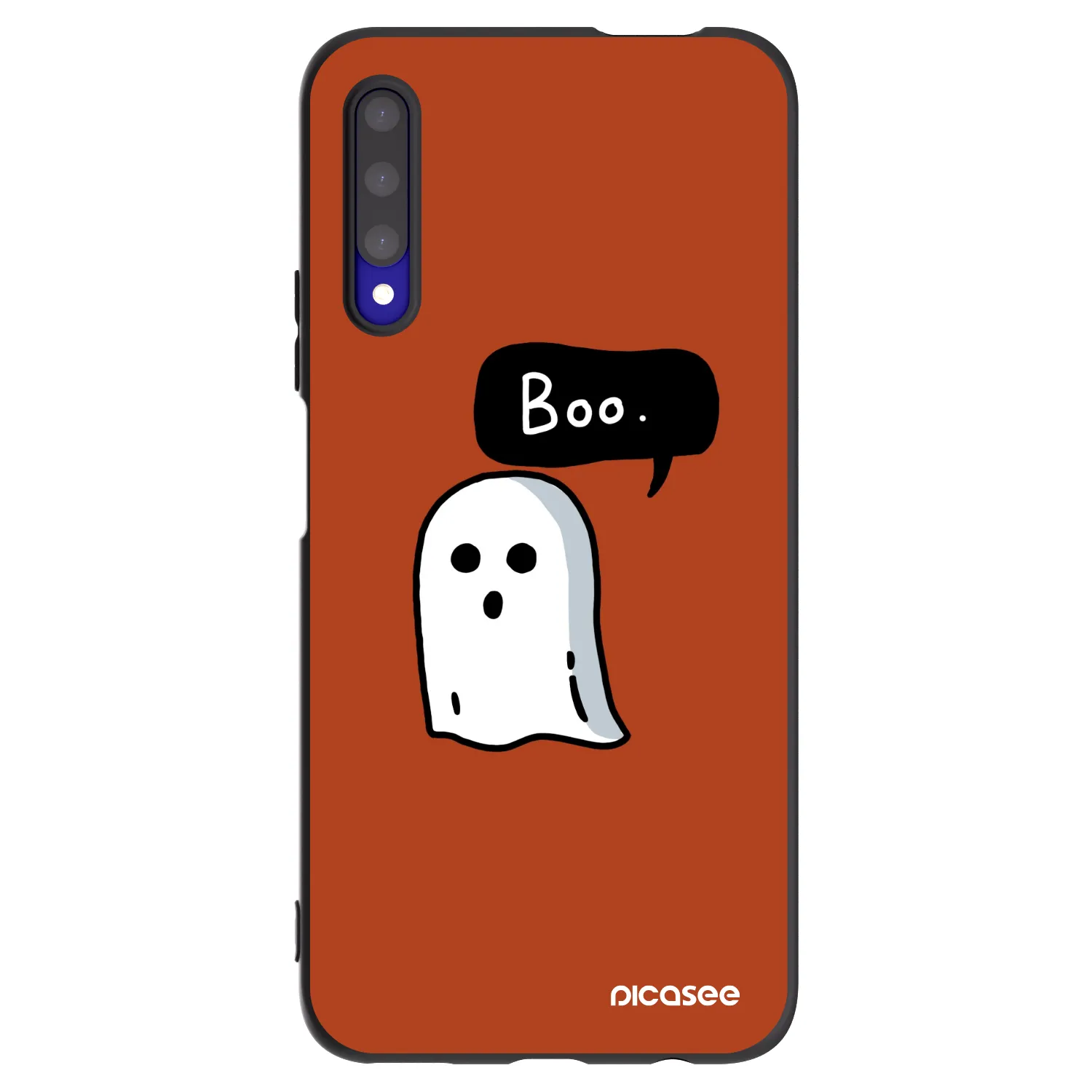 Picasee silikonowe czarne etui na Honor 9X Pro - Boo