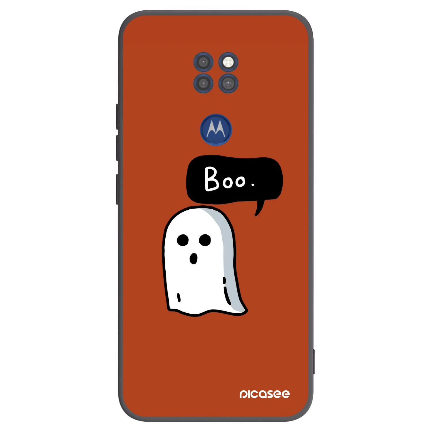 Picasee silikonowe czarne etui na Motorola Moto G9 Play - Boo