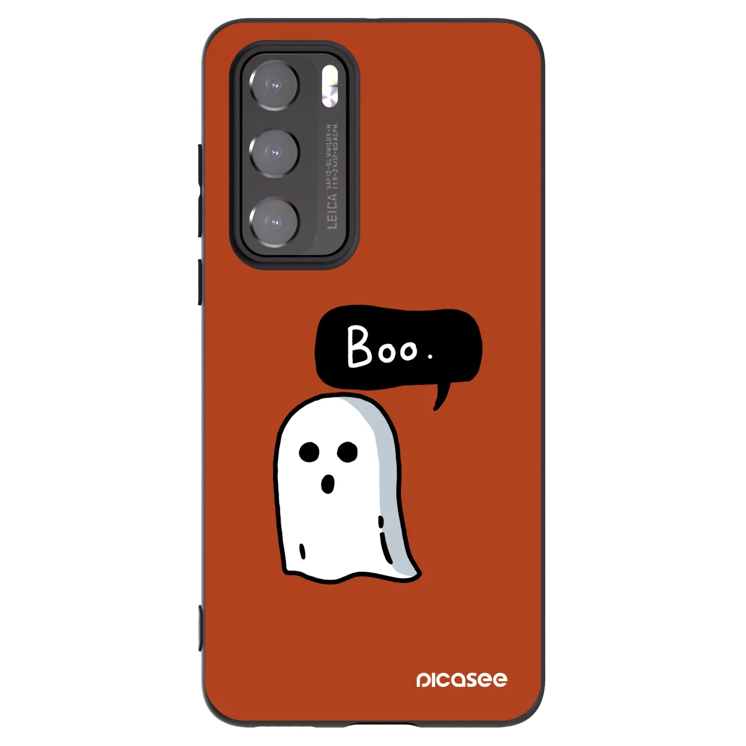 Picasee silikonowe czarne etui na Huawei P40 - Boo