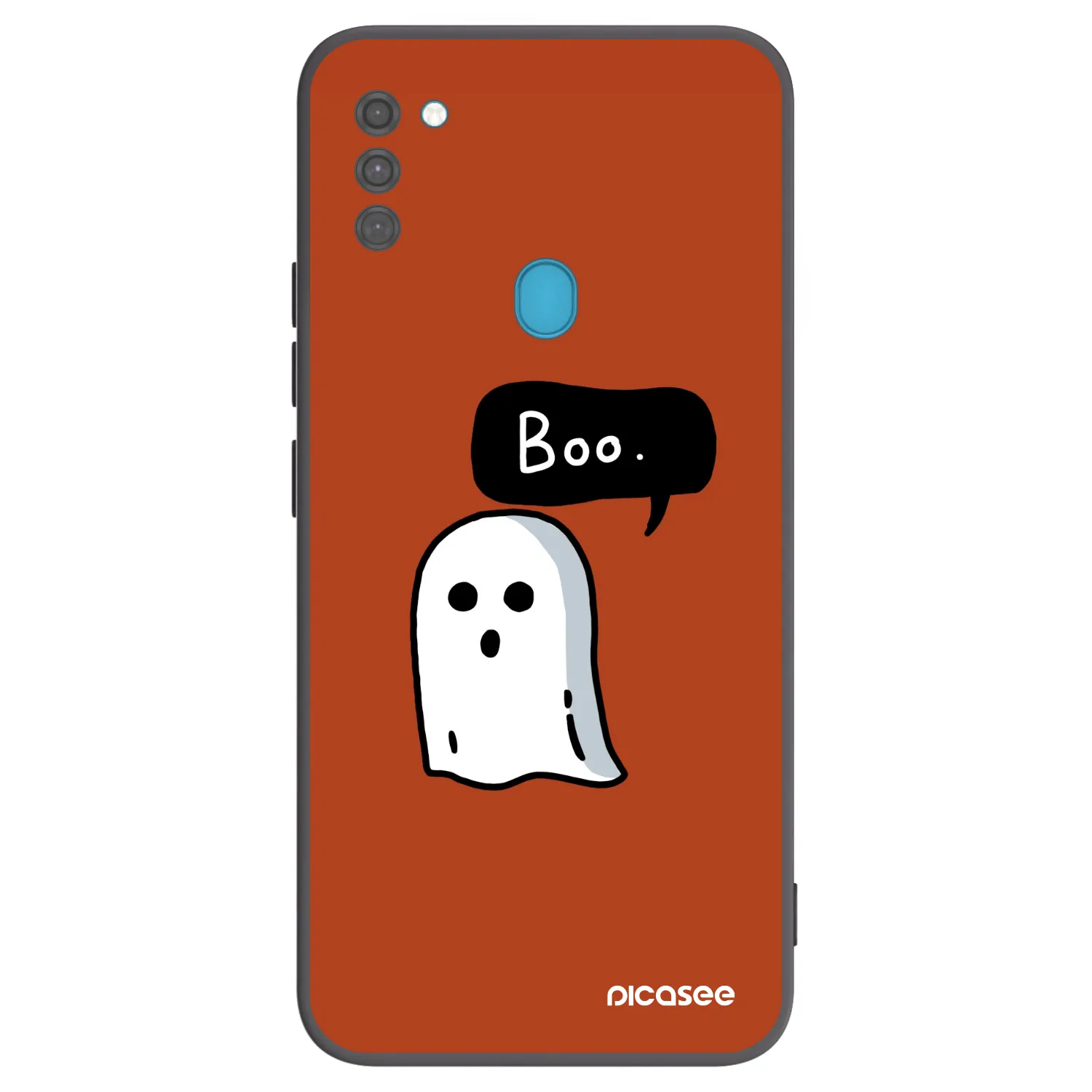 Picasee silikonowe czarne etui na Samsung Galaxy M11 - Boo