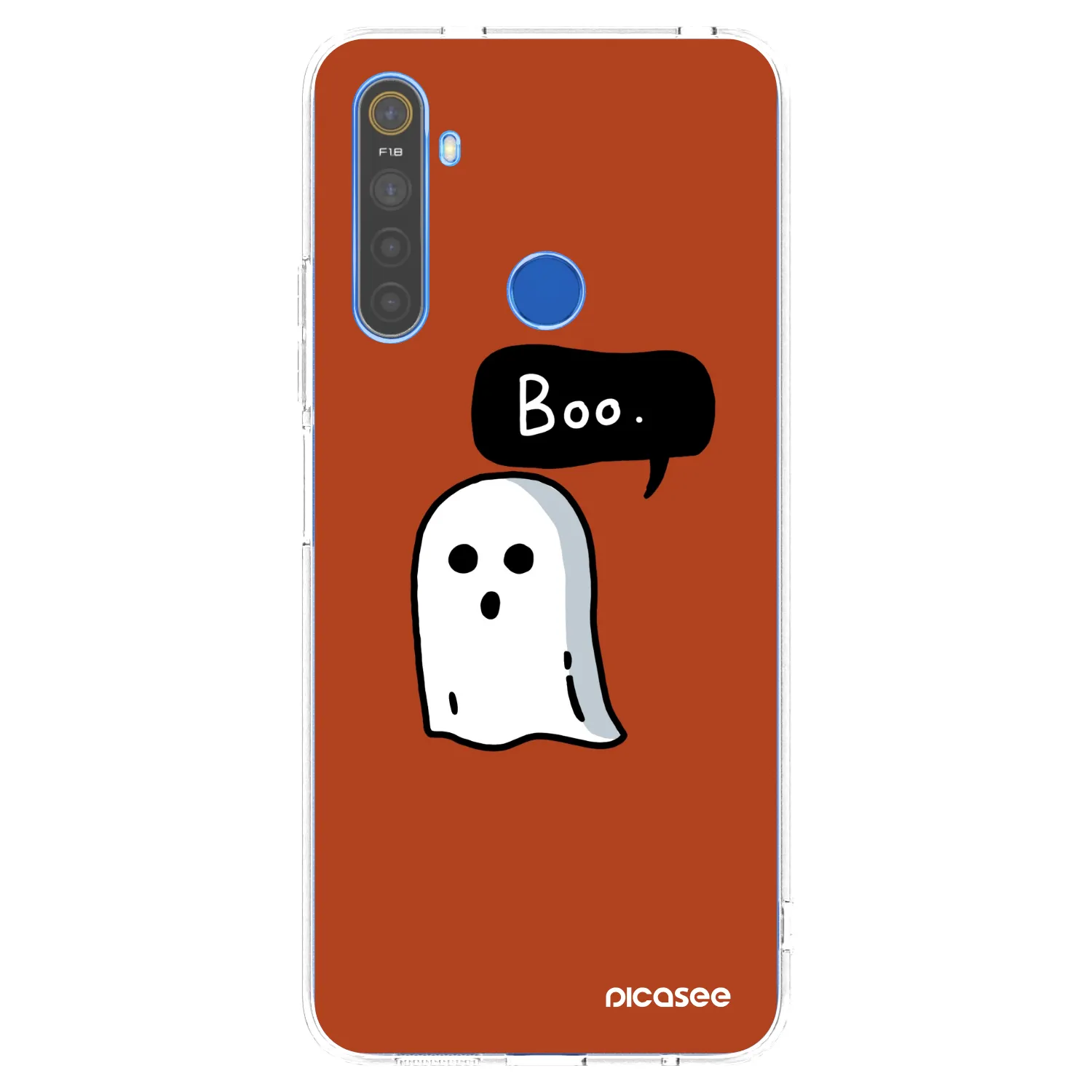 Picasee silikonowe przeźroczyste etui na Realme 5 - Boo