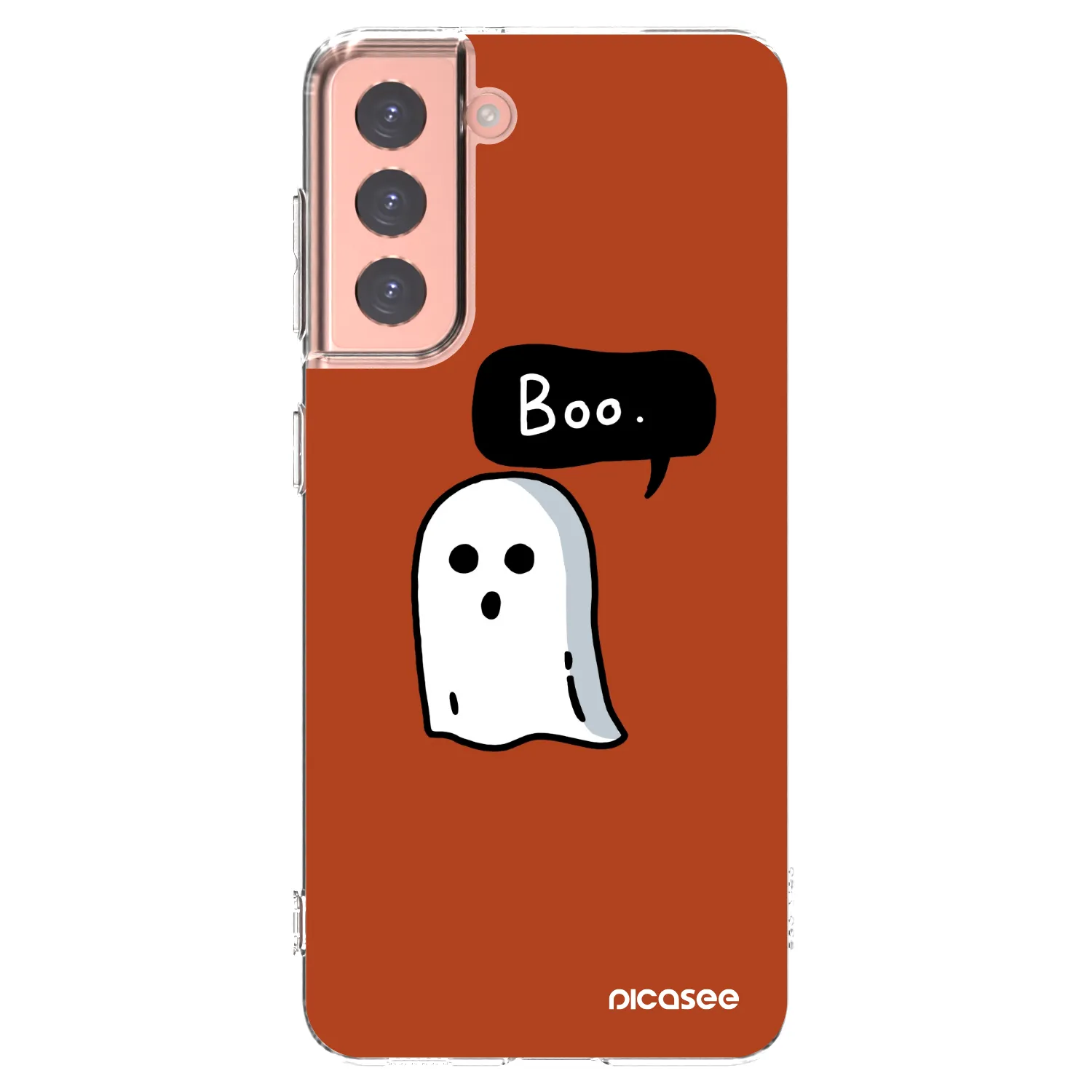 Picasee silikonowe przeźroczyste etui na Samsung Galaxy S21 5G G991B - Boo