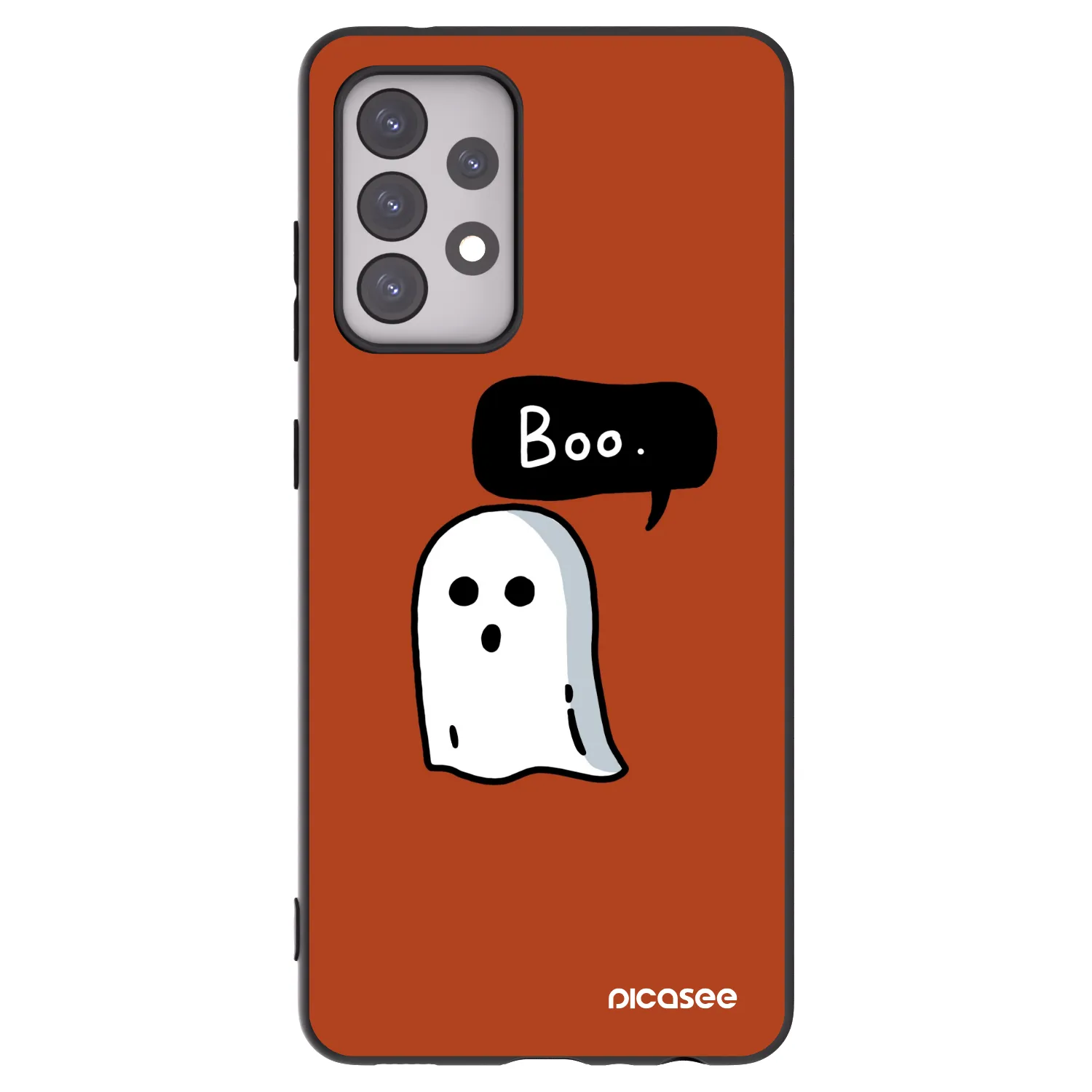 Picasee silikonowe czarne etui na Samsung Galaxy A52 5G A525F - Boo