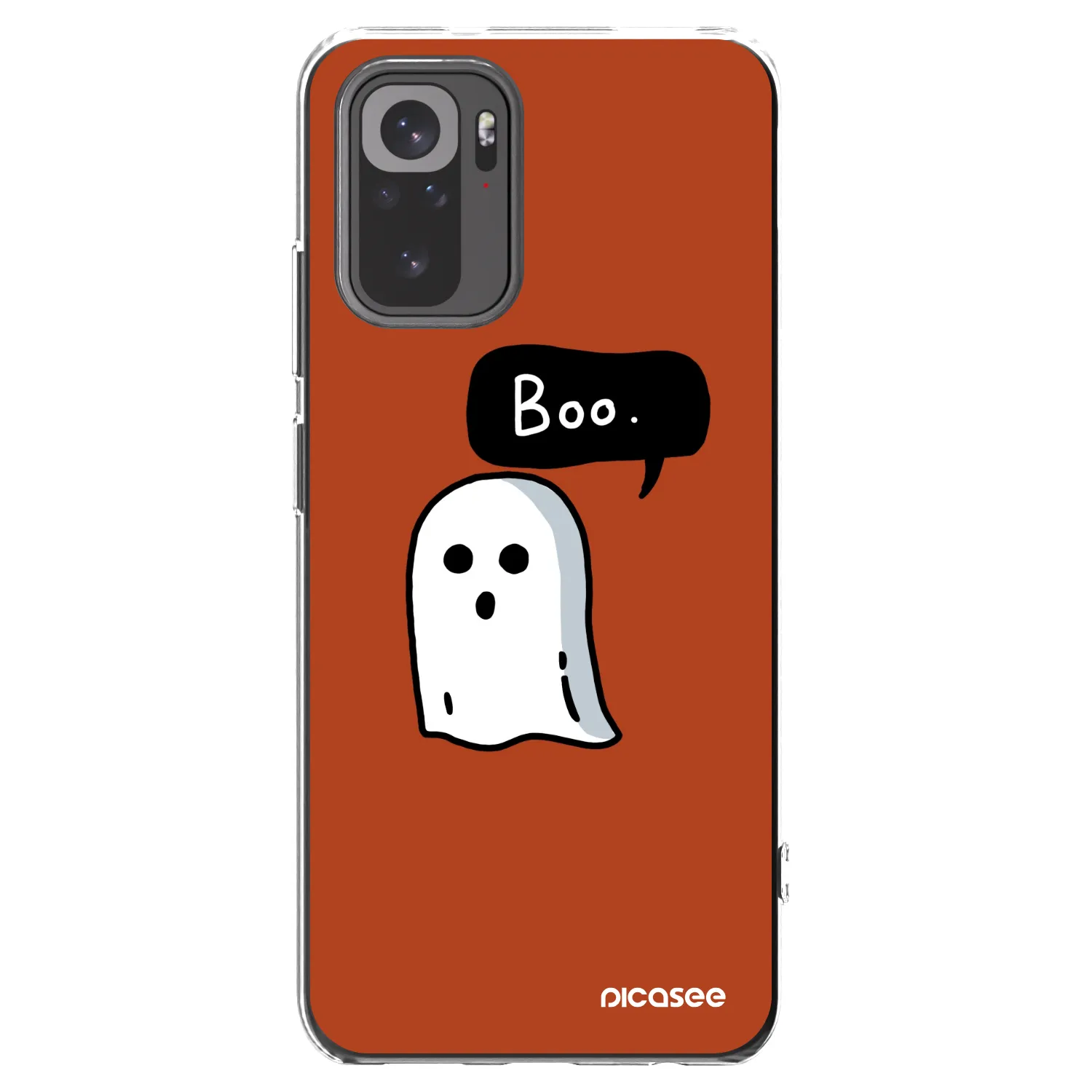 Picasee silikonowe przeźroczyste etui na Xiaomi Redmi Note 10S - Boo