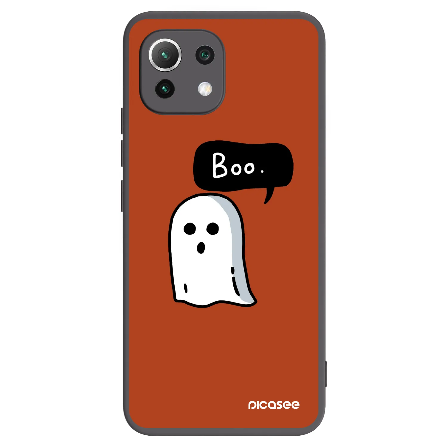 Picasee silikonowe czarne etui na Xiaomi Mi 11 Lite - Boo