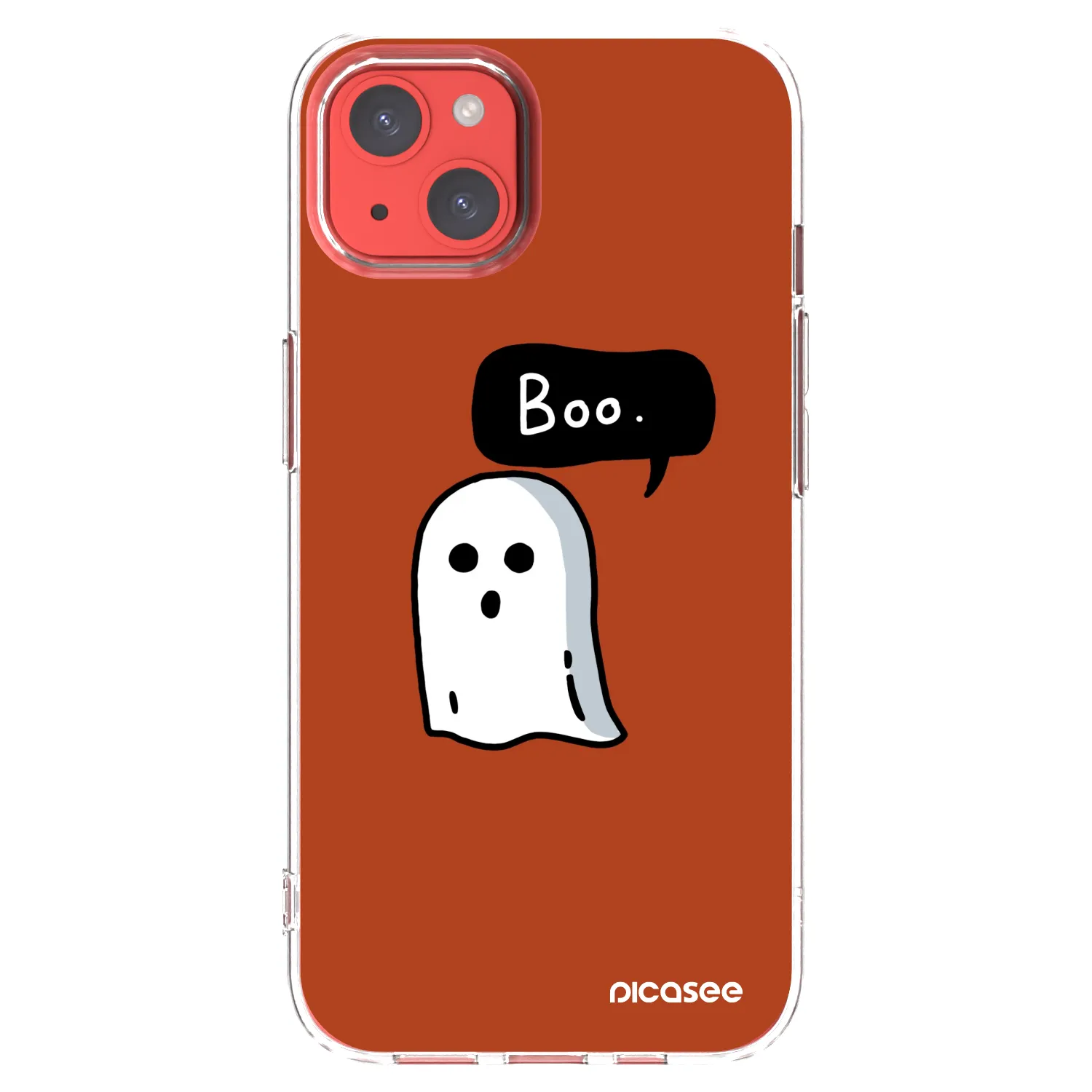 Picasee silikonowe przeźroczyste etui na Apple iPhone 13 - Boo