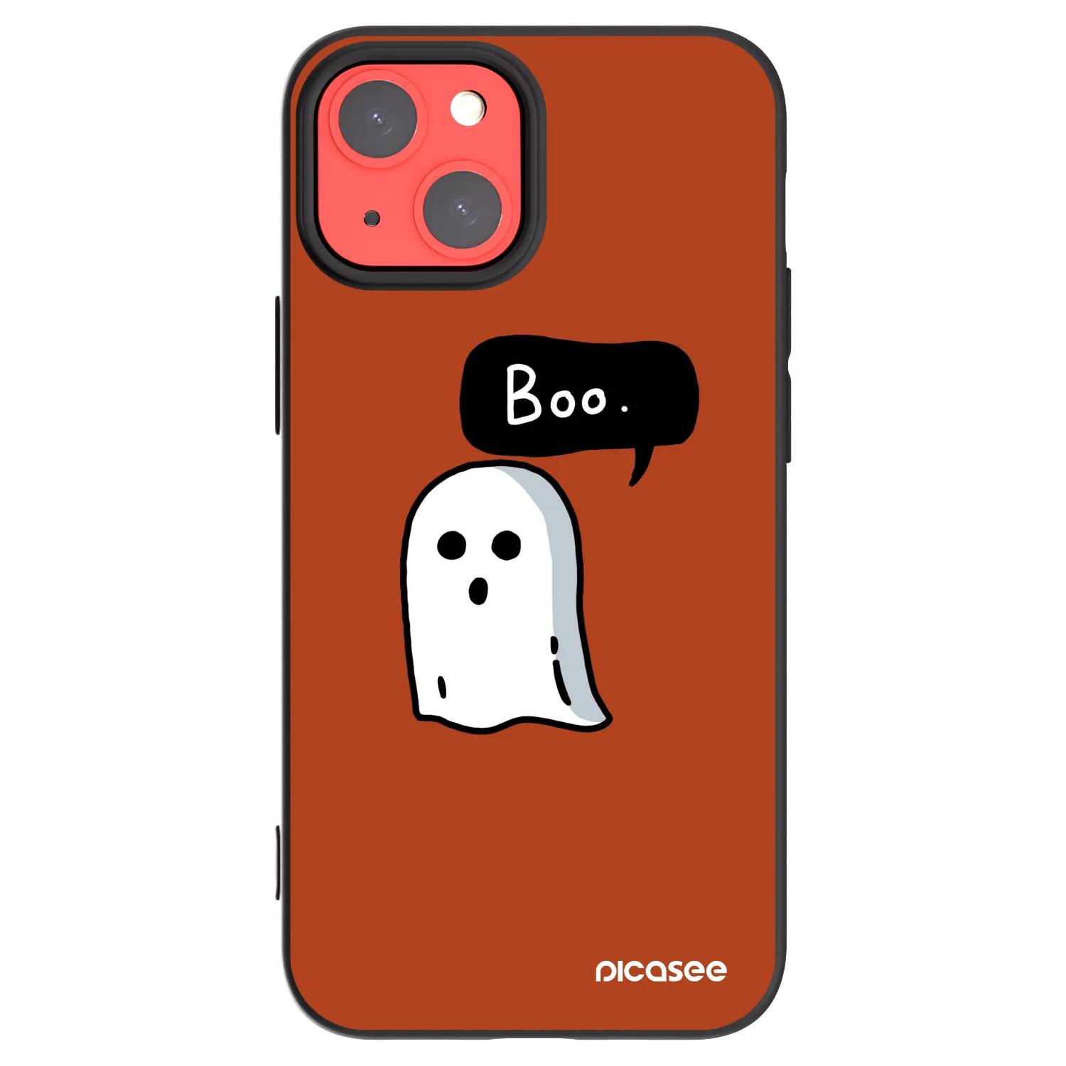 Picasee silikonowe czarne etui na Apple iPhone 13 mini - Boo