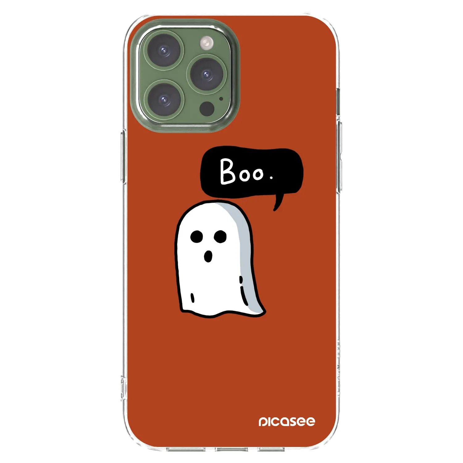 Picasee silikonowe przeźroczyste etui na Apple iPhone 13 Pro Max - Boo