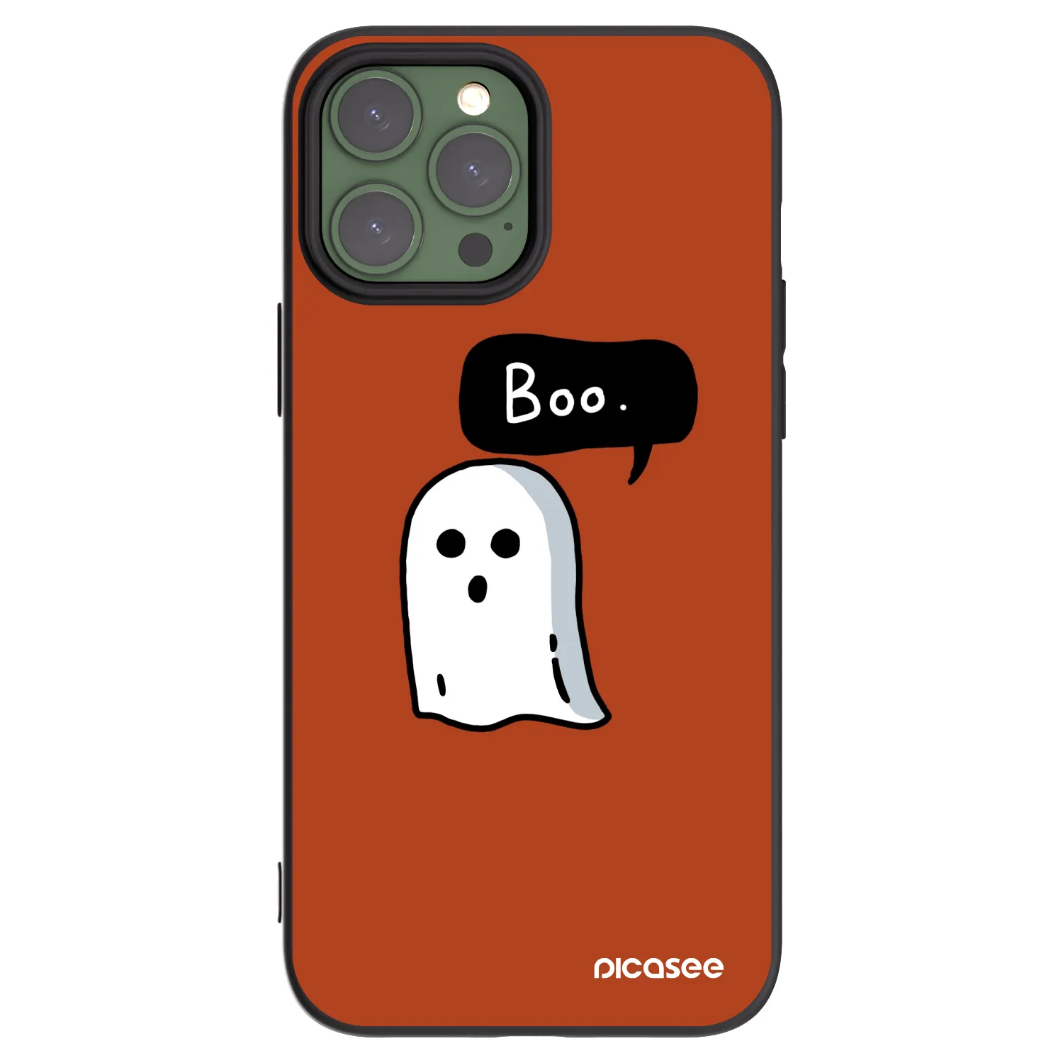 Picasee silikonowe czarne etui na Apple iPhone 13 Pro Max - Boo