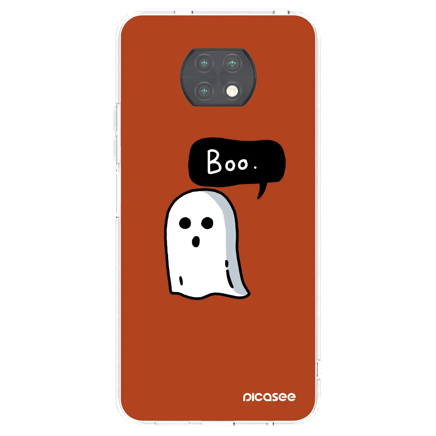 Picasee silikonowe przeźroczyste etui na Xiaomi Redmi Note 9T - Boo