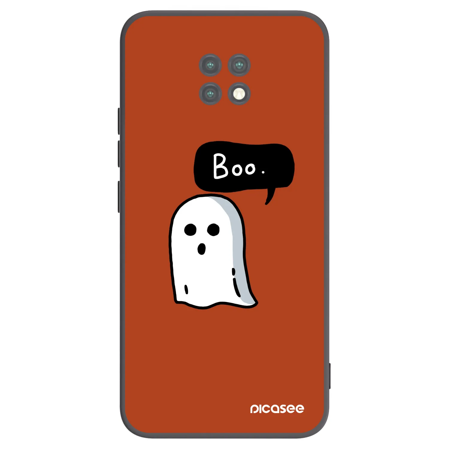 Picasee silikonowe czarne etui na Xiaomi Redmi Note 9T - Boo