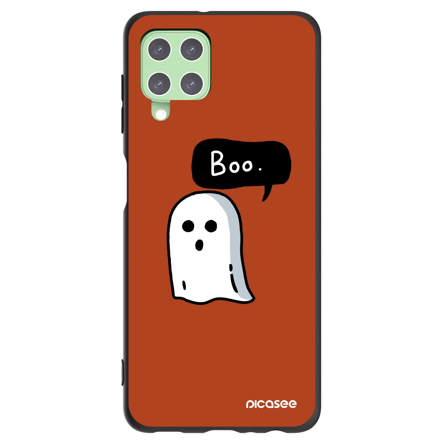 Picasee silikonowe czarne etui na Samsung Galaxy A22 A225F 4G - Boo