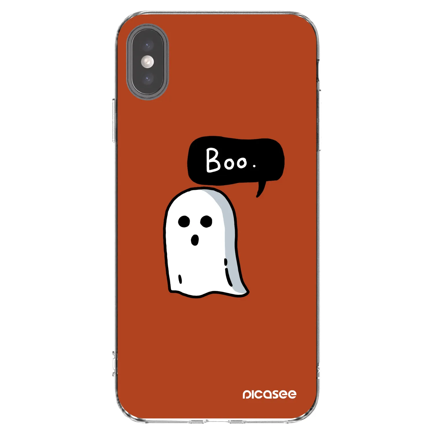 Picasee silikonowe przeźroczyste etui na Apple iPhone XS Max - Boo