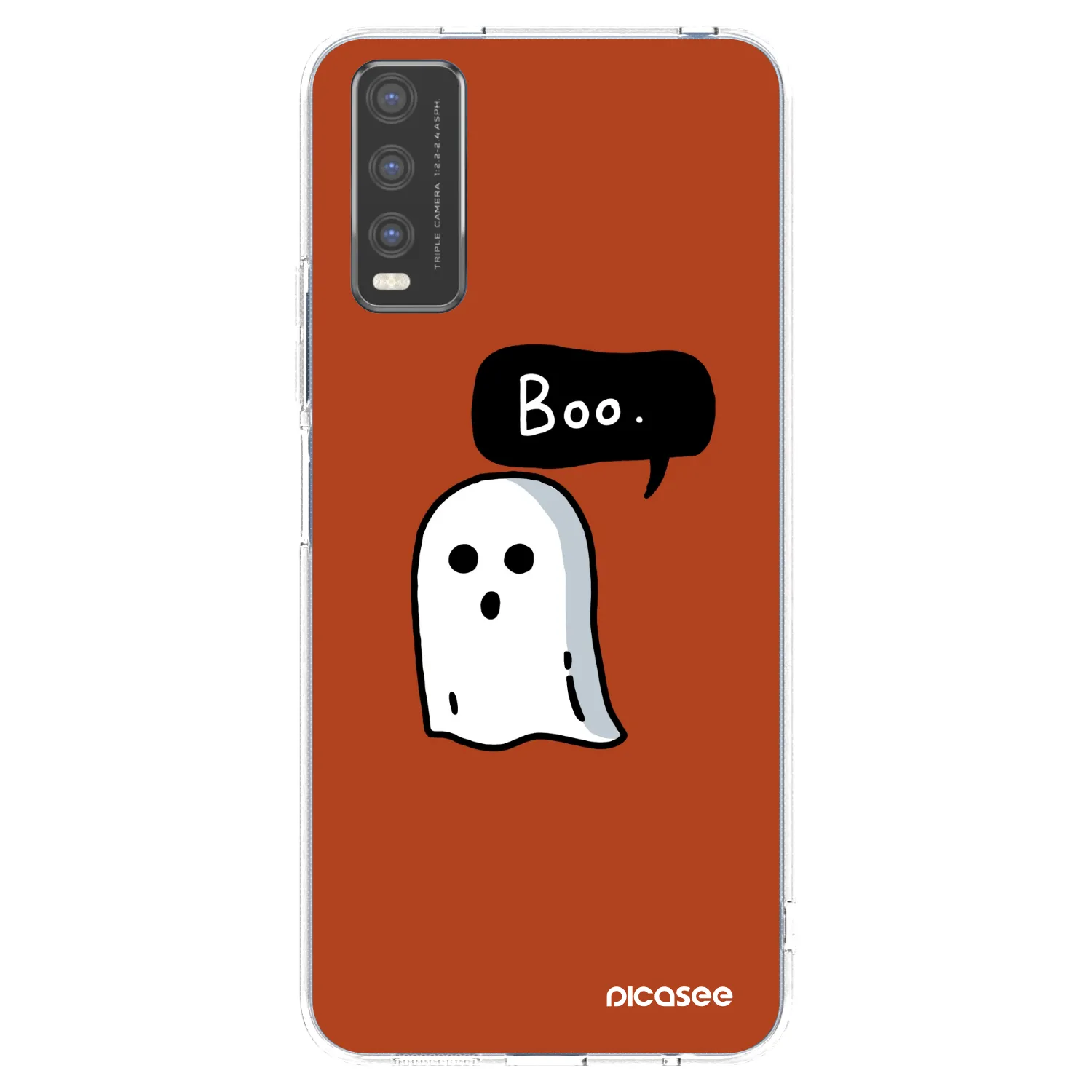 Picasee silikonowe przeźroczyste etui na Vivo Y20s - Boo
