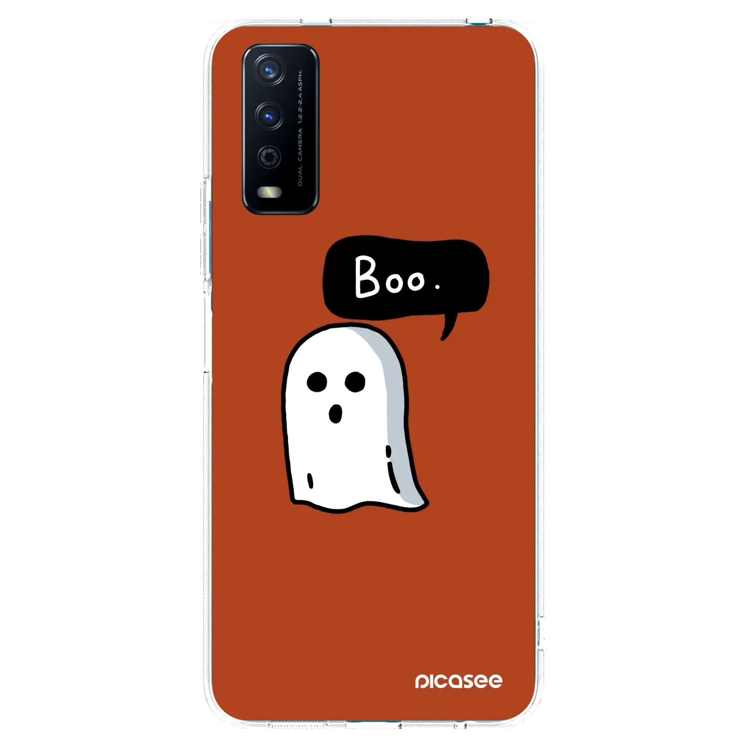 Picasee silikonowe przeźroczyste etui na Vivo Y11s - Boo