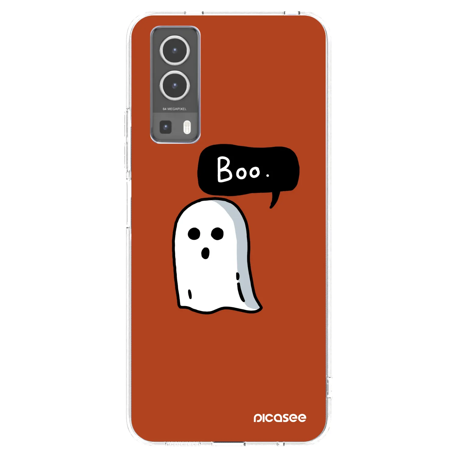Picasee silikonowe przeźroczyste etui na Vivo Y72 5G - Boo