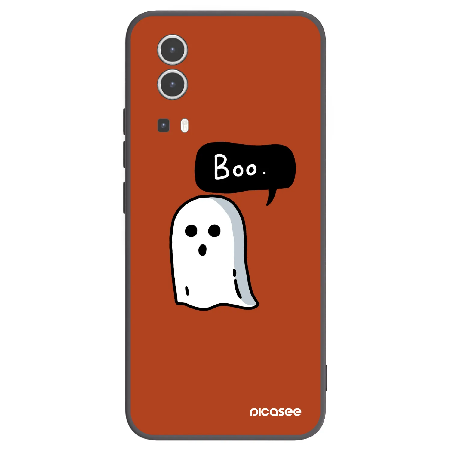 Picasee silikonowe czarne etui na Vivo Y72 5G - Boo