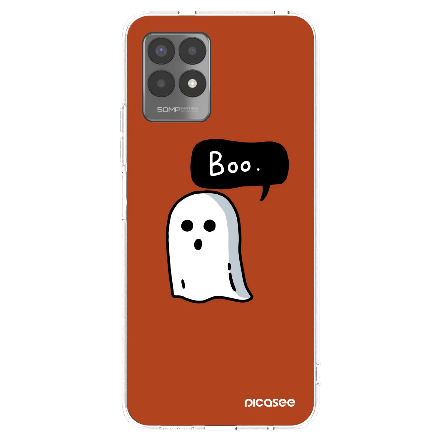 Picasee silikonowe przeźroczyste etui na Realme 8i - Boo