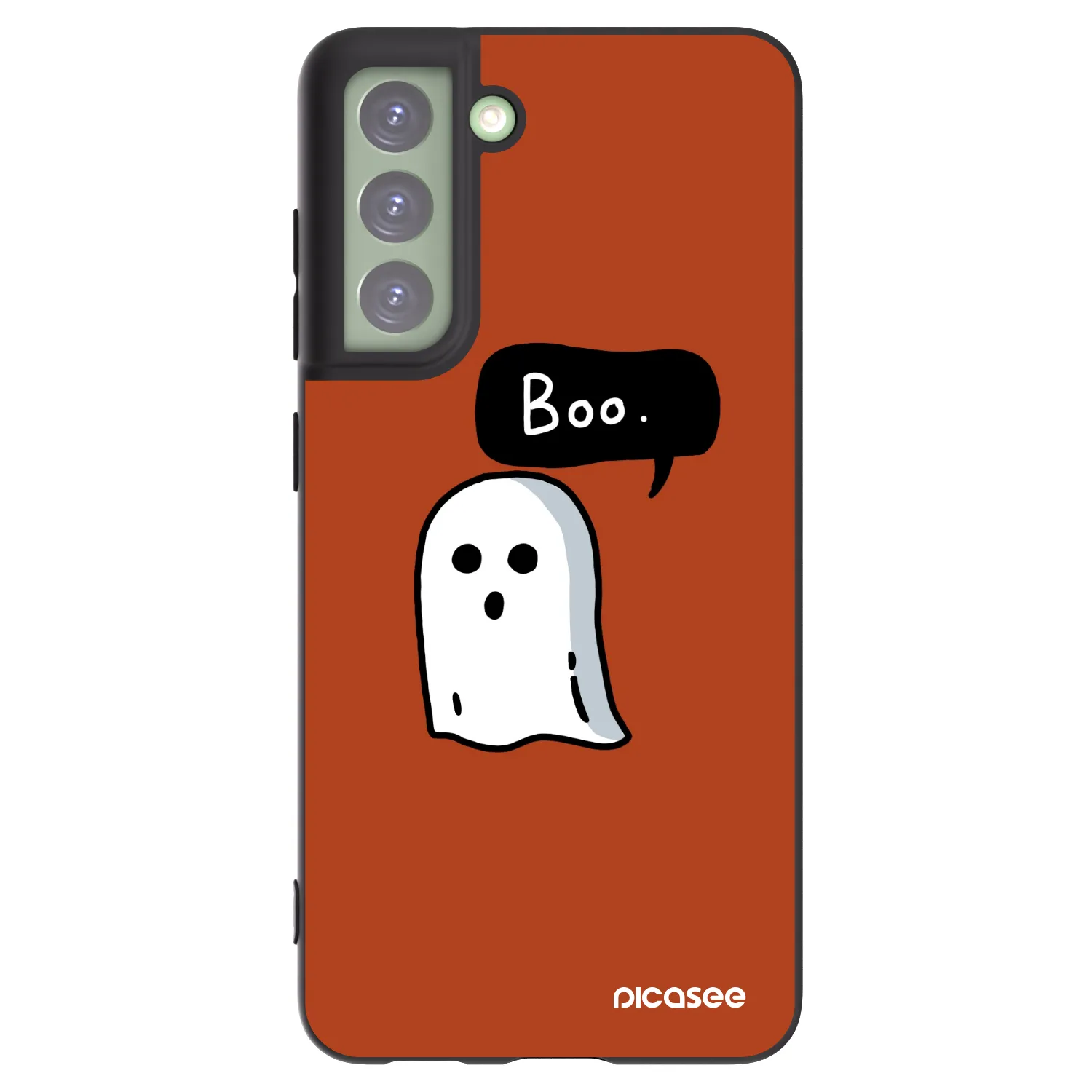 Picasee silikonowe czarne etui na Samsung Galaxy S21 FE 5G - Boo