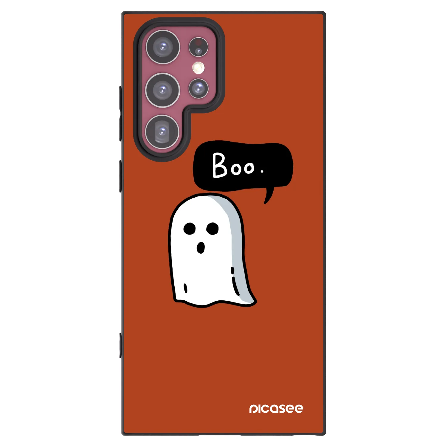 Picasee silikonowe czarne etui na Samsung Galaxy S22 Ultra 5G - Boo