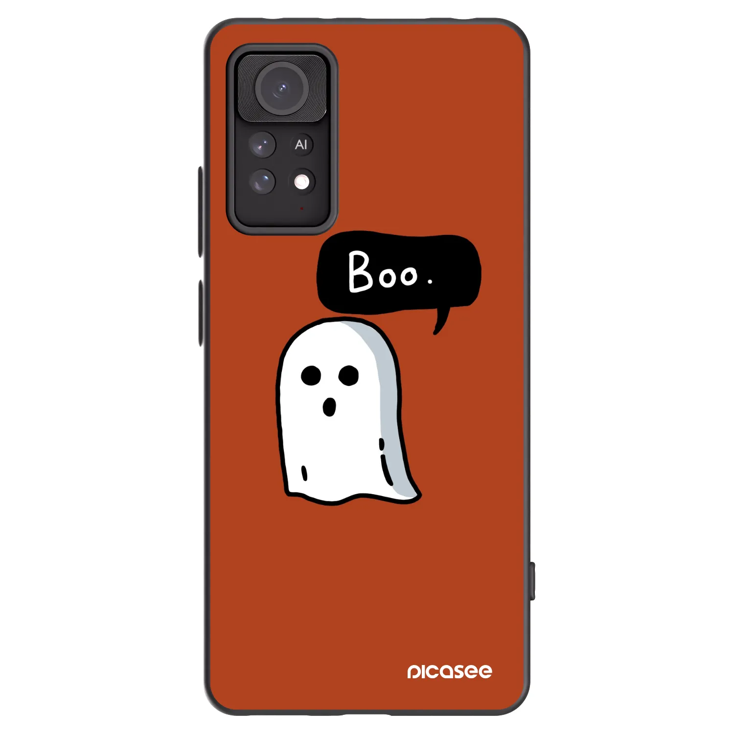Picasee silikonowe czarne etui na Xiaomi Redmi Note 11 Pro - Boo