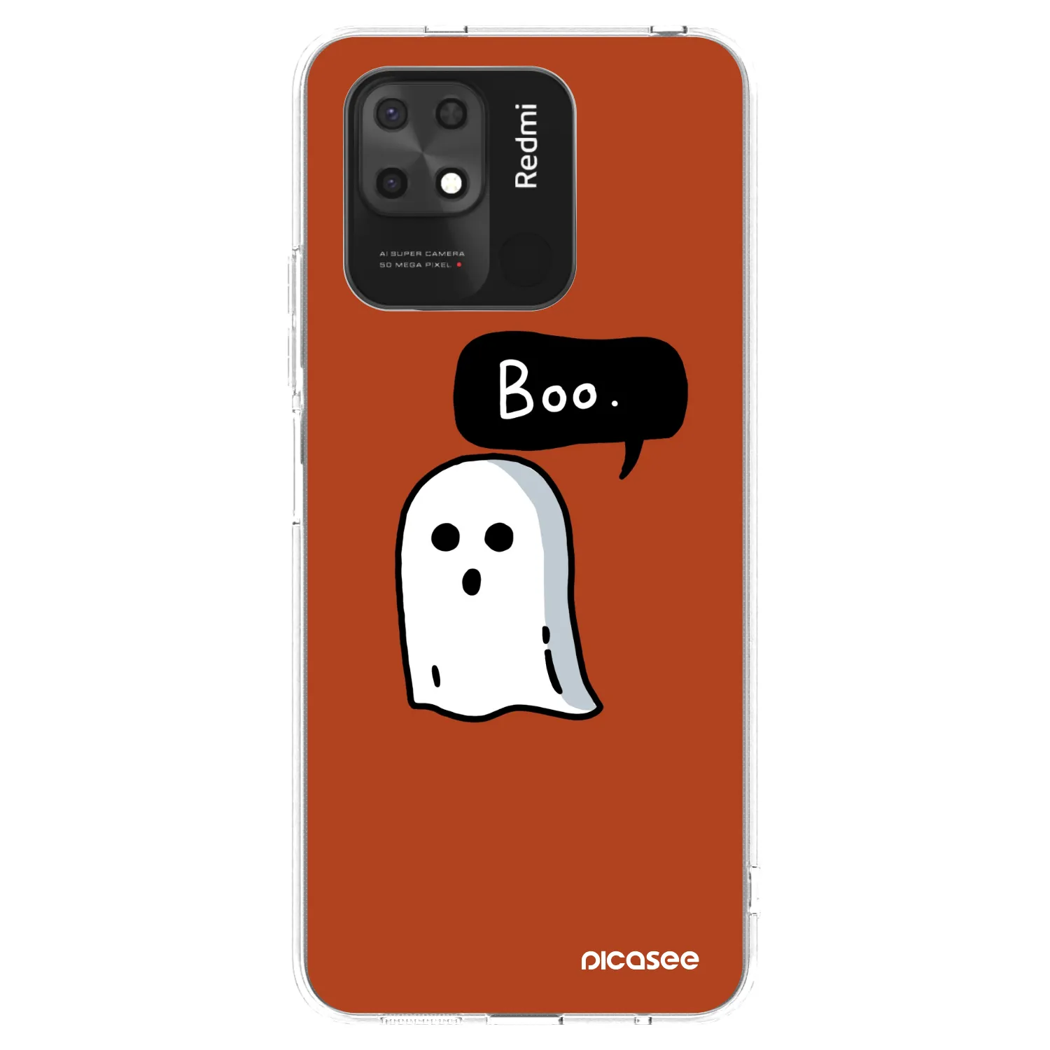 Picasee silikonowe przeźroczyste etui na Xiaomi Redmi 10C - Boo
