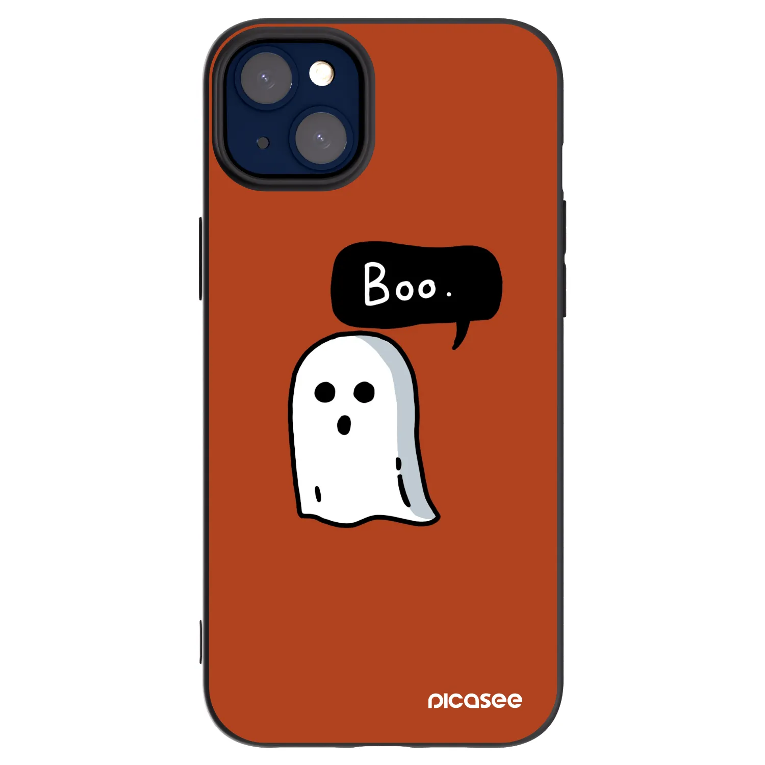 Picasee silikonowe czarne etui na Apple iPhone 14 Plus - Boo