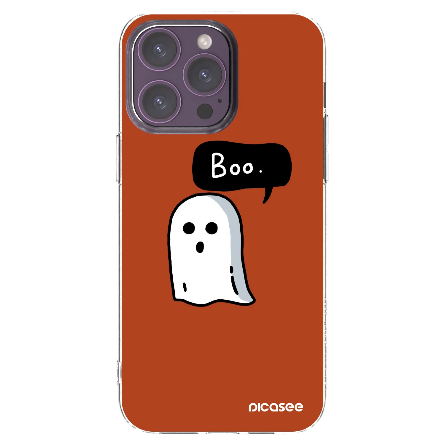Picasee silikonowe przeźroczyste etui na Apple iPhone 14 Pro Max - Boo