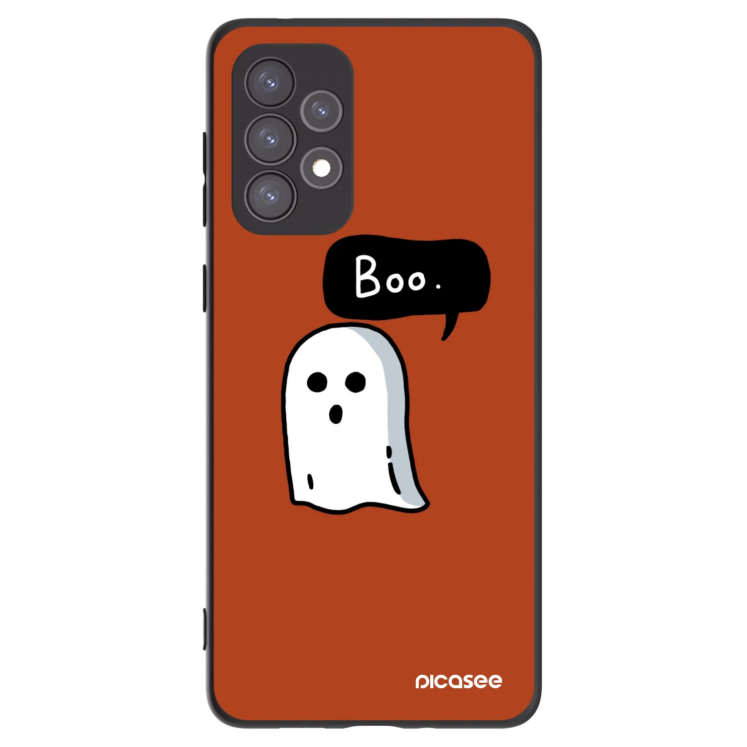 Picasee silikonowe czarne etui na Samsung Galaxy A73 5G - Boo