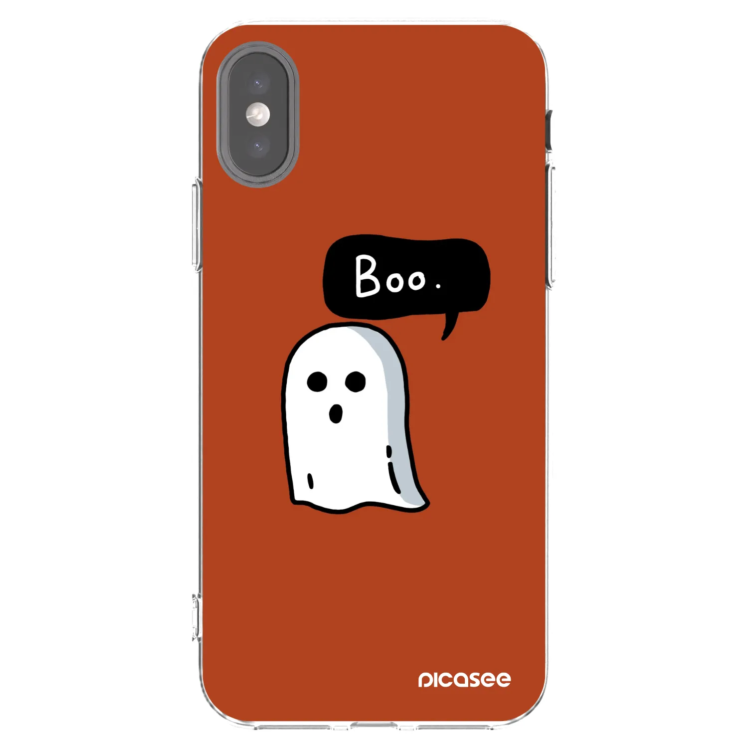 Picasee silikonowe przeźroczyste etui na Apple iPhone X/XS - Boo