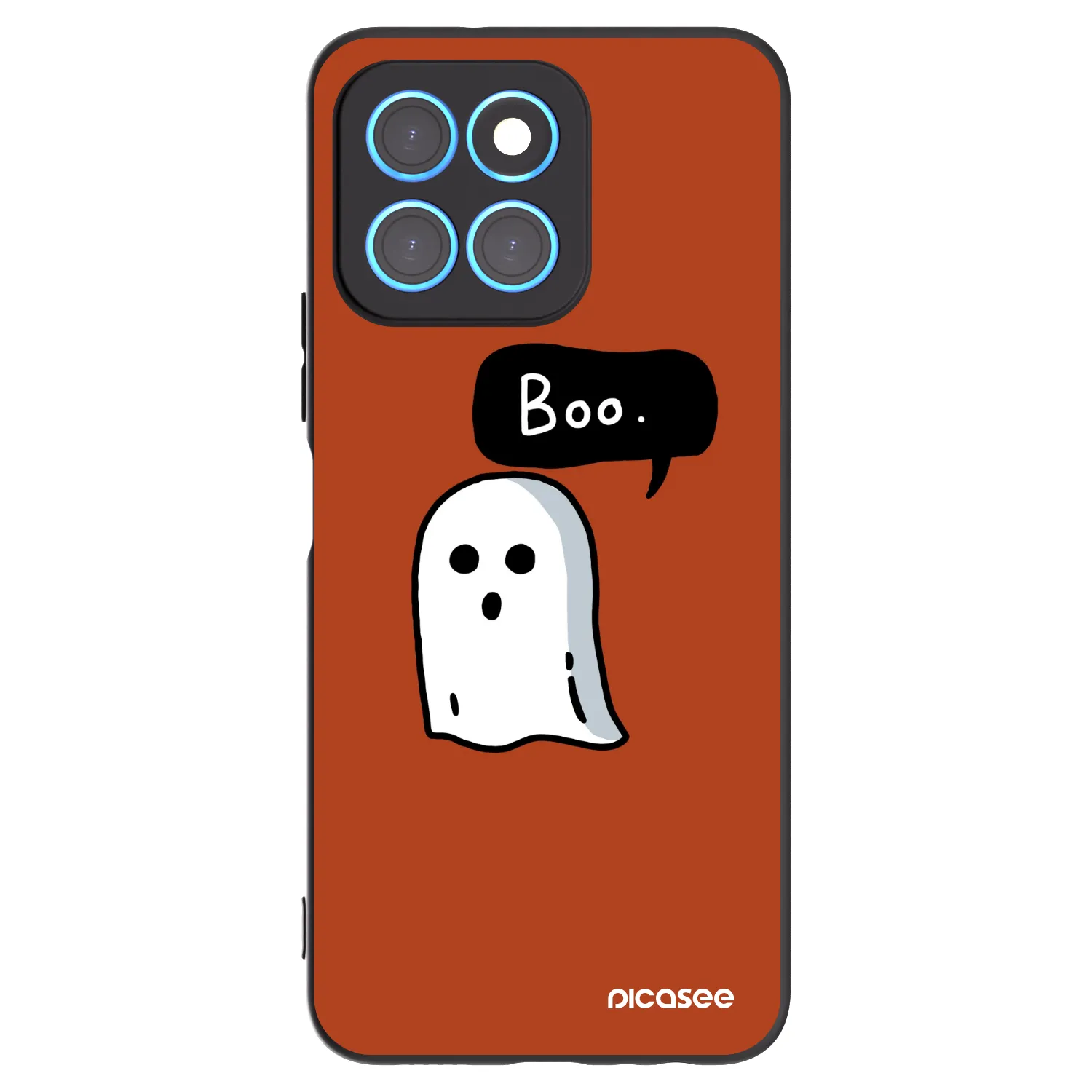 Picasee silikonowe czarne etui na Honor X6 - Boo
