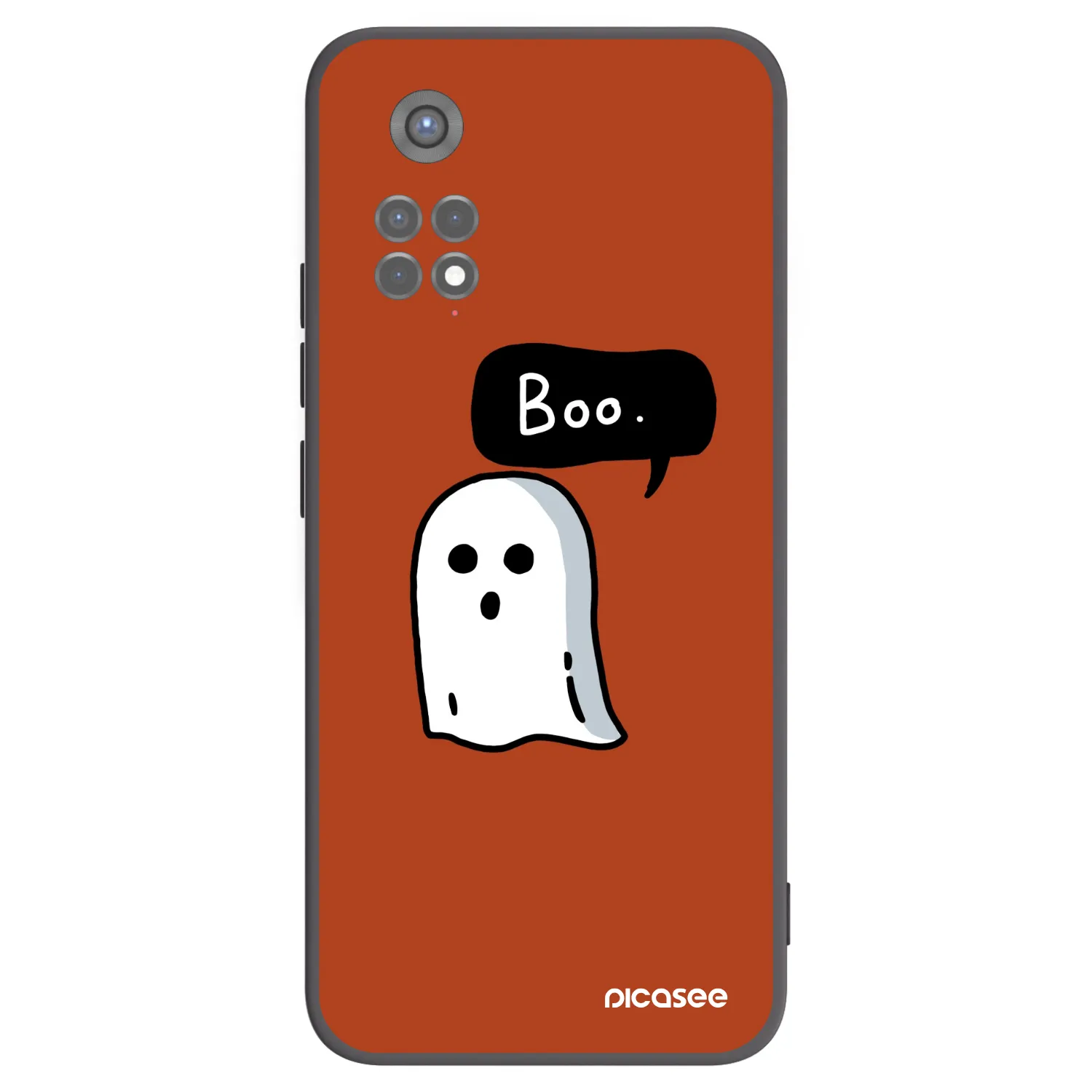 Picasee silikonowe czarne etui na Xiaomi Redmi Note 11S 5G - Boo