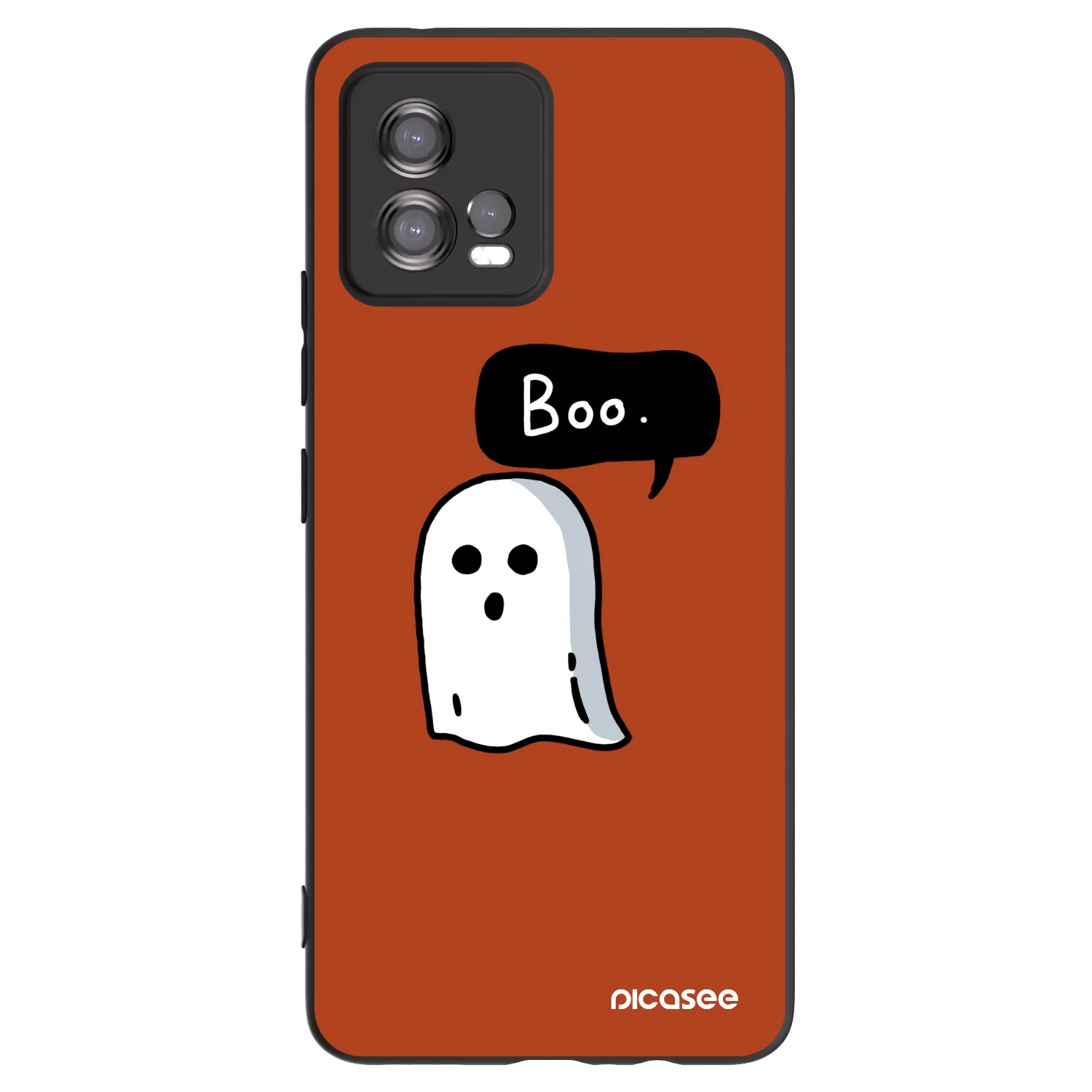 Picasee silikonowe czarne etui na Motorola Moto G72 - Boo