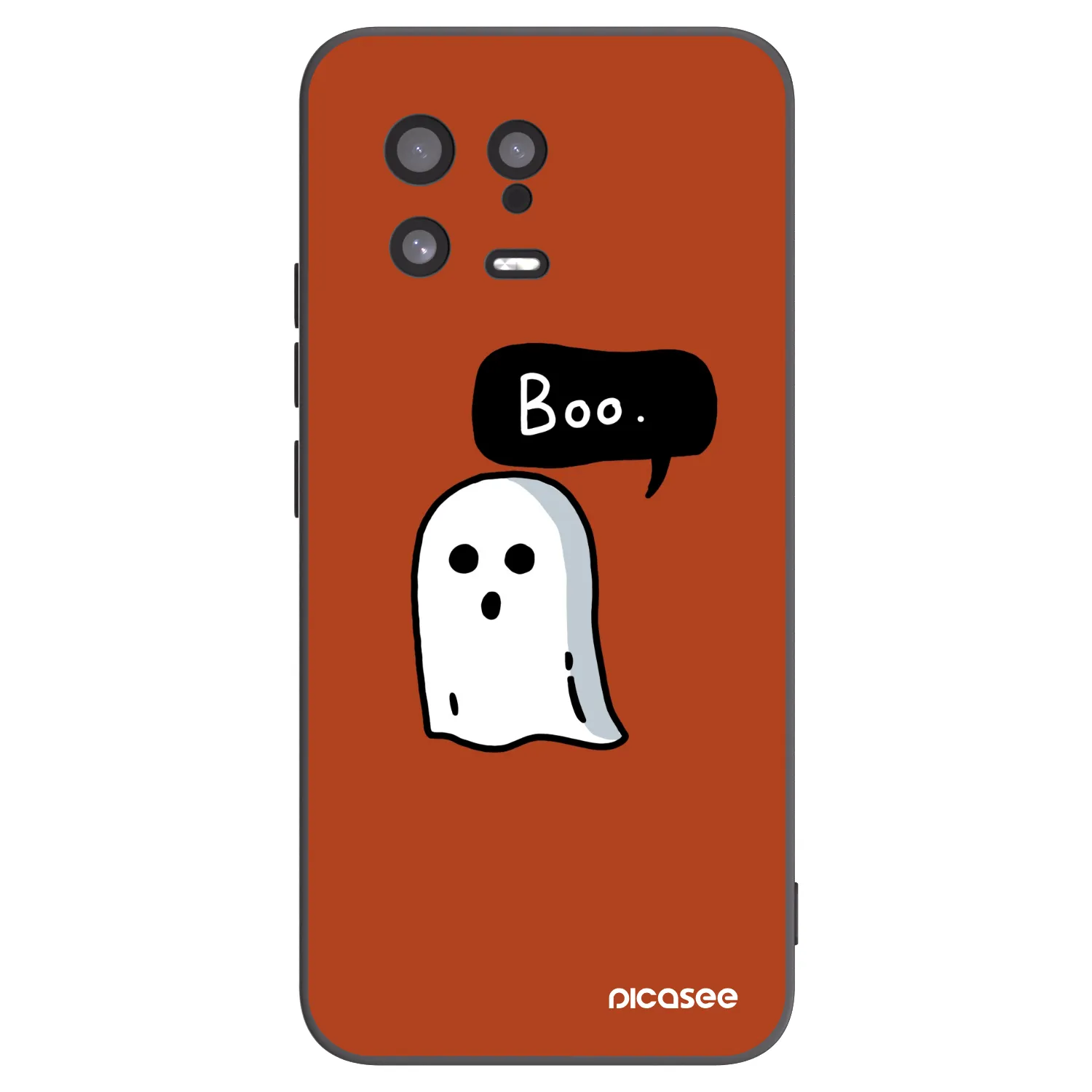 Picasee silikonowe czarne etui na Xiaomi 13 - Boo
