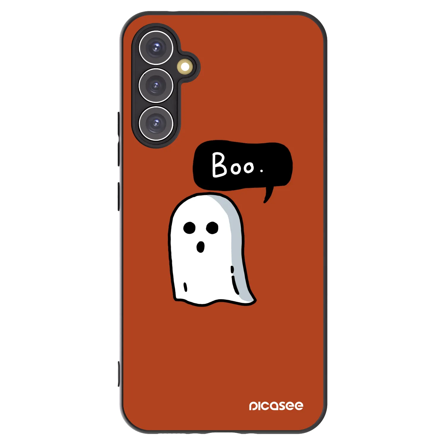 Picasee silikonowe czarne etui na Samsung Galaxy A34 5G A346B - Boo