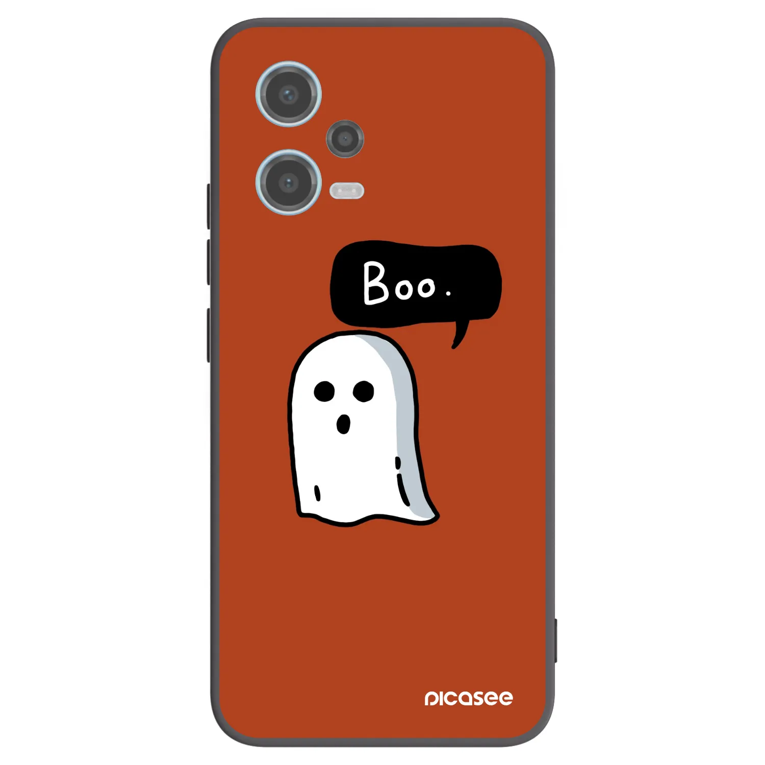 Picasee silikonowe czarne etui na Xiaomi Redmi Note 12 5G - Boo