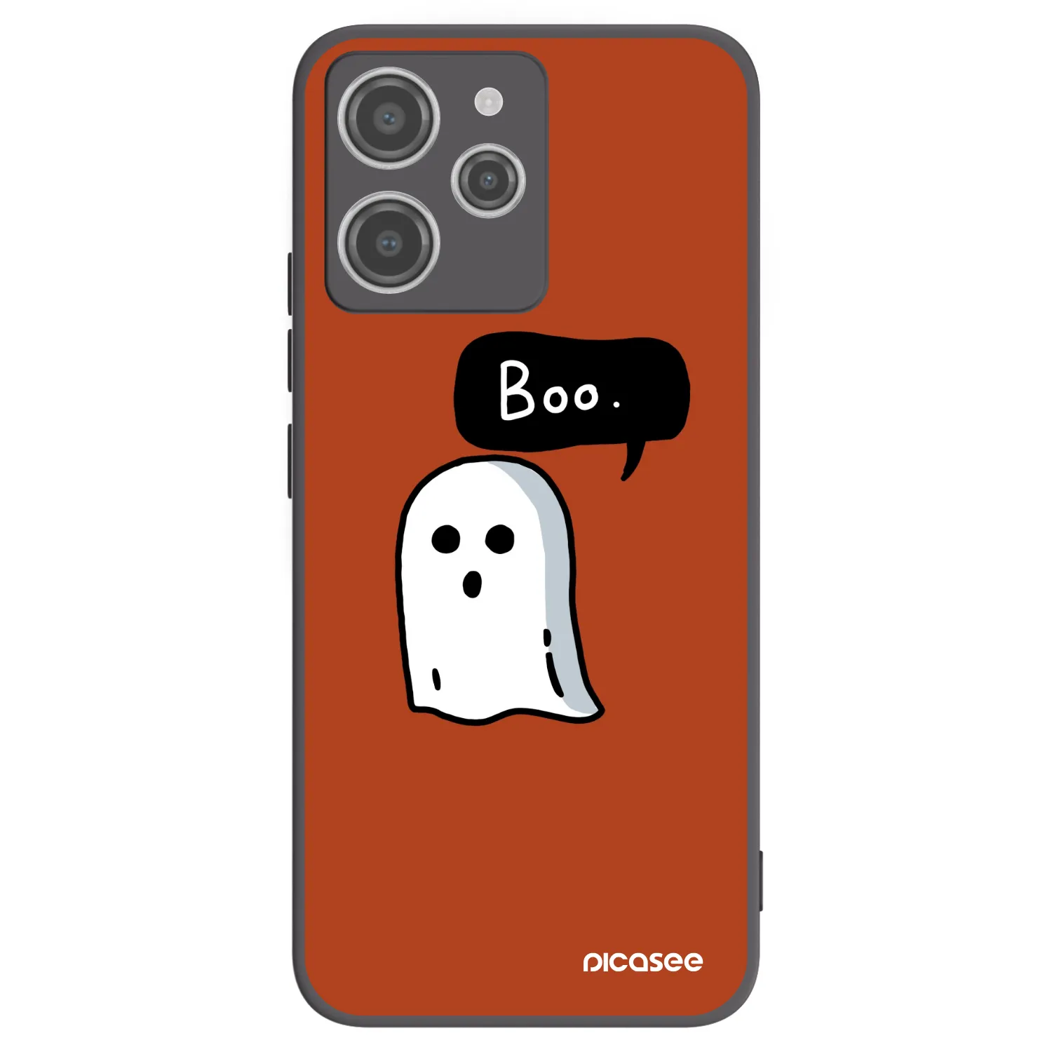 Picasee silikonowe czarne etui na Xiaomi Redmi 12 4G - Boo
