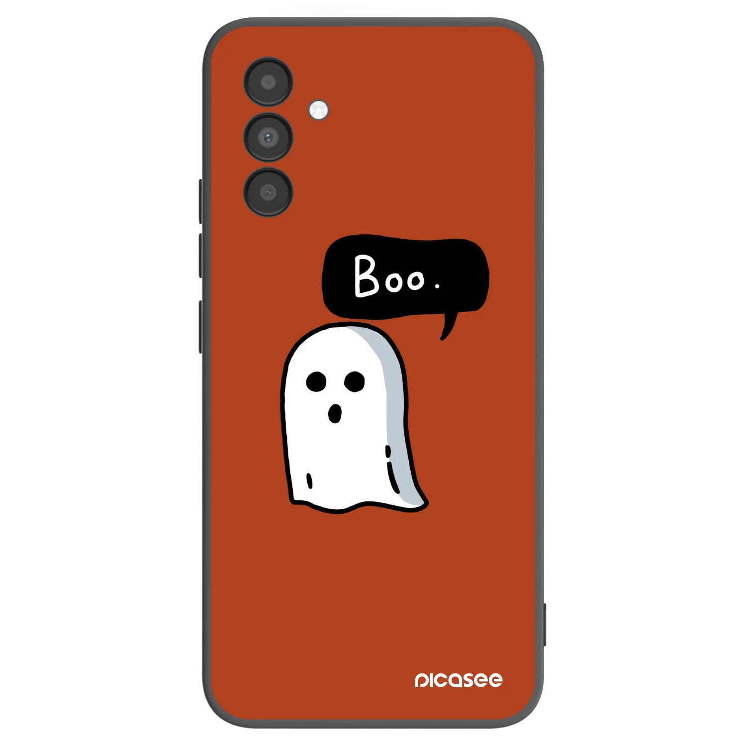 Picasee silikonowe czarne etui na Samsung Galaxy A04s A047F - Boo