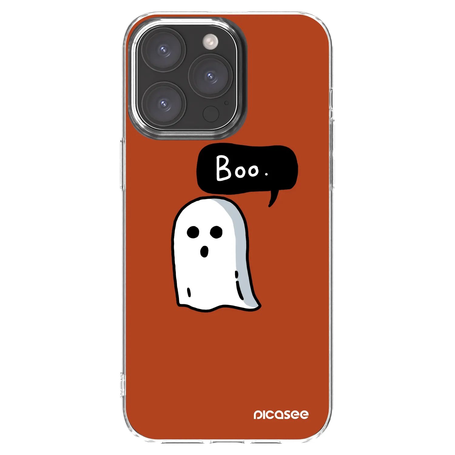 Picasee silikonowe przeźroczyste etui na Apple iPhone 15 Pro Max - Boo