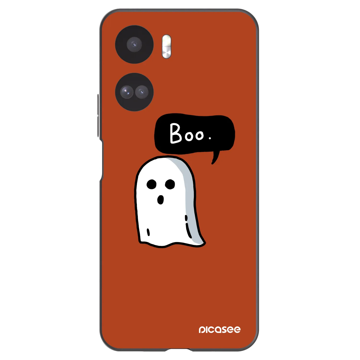 Picasee silikonowe czarne etui na Honor 90 Lite 5G - Boo
