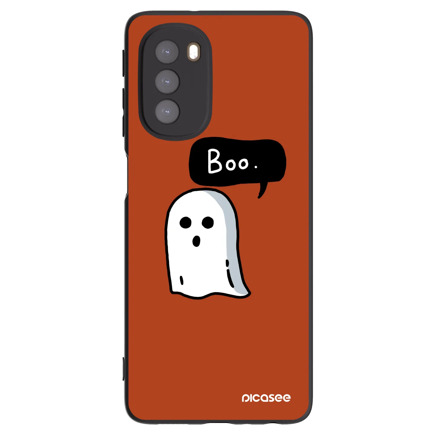 Picasee silikonowe czarne etui na Motorola Moto G51 - Boo