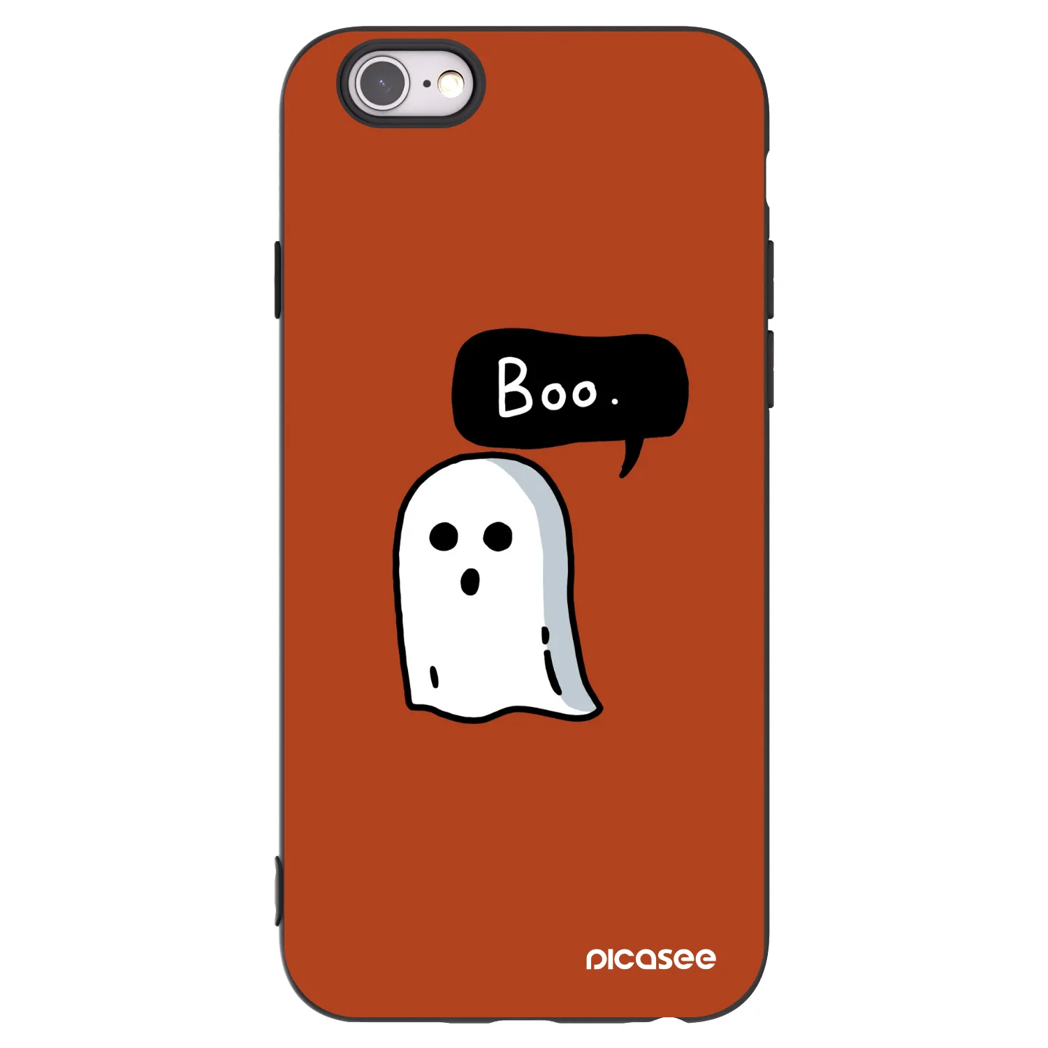 Picasee silikonowe czarne etui na Apple iPhone 6/6S - Boo