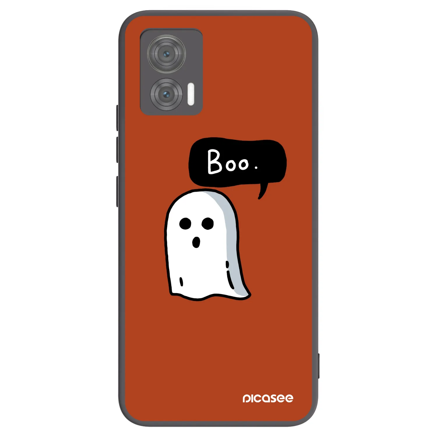 Picasee silikonowe czarne etui na Motorola Edge 30 Neo - Boo