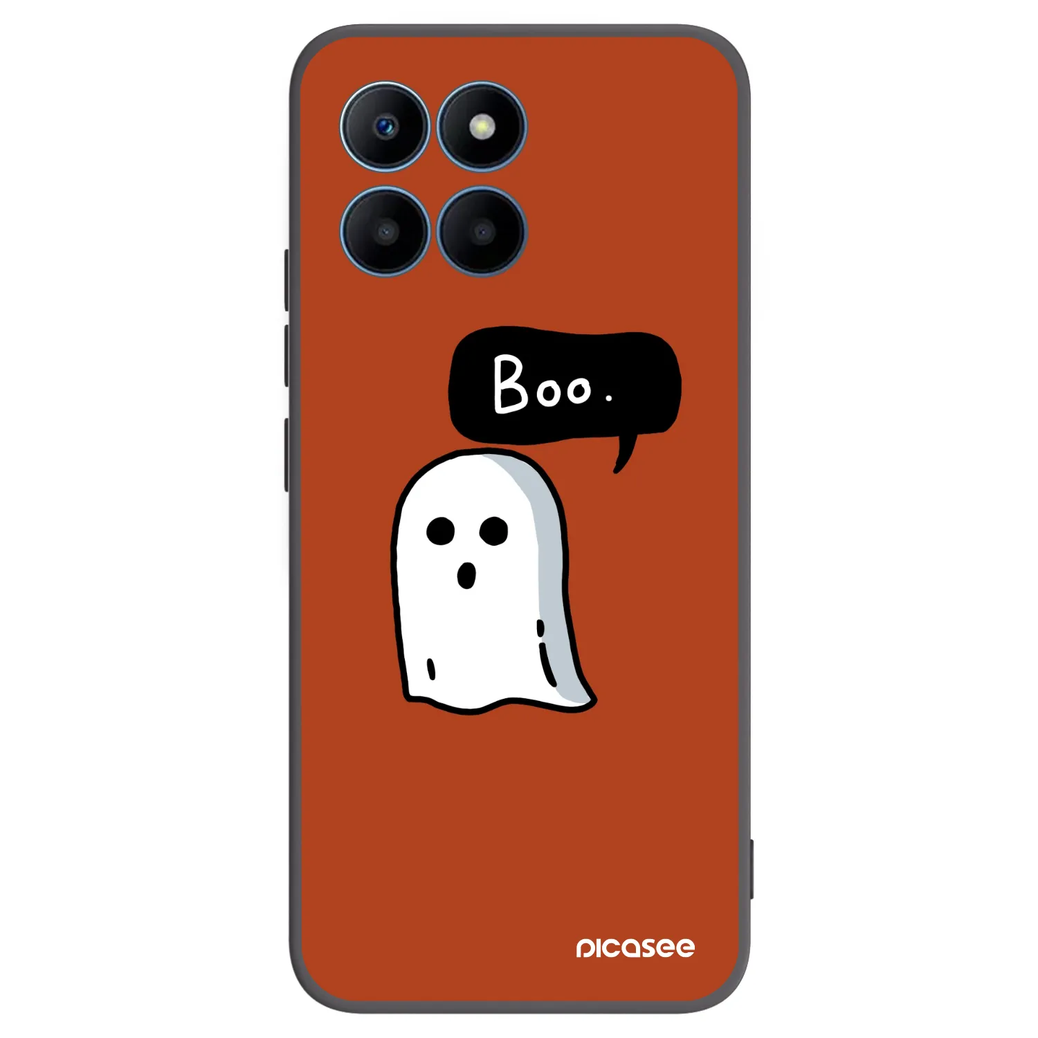 Picasee silikonowe czarne etui na Honor 70 Lite - Boo