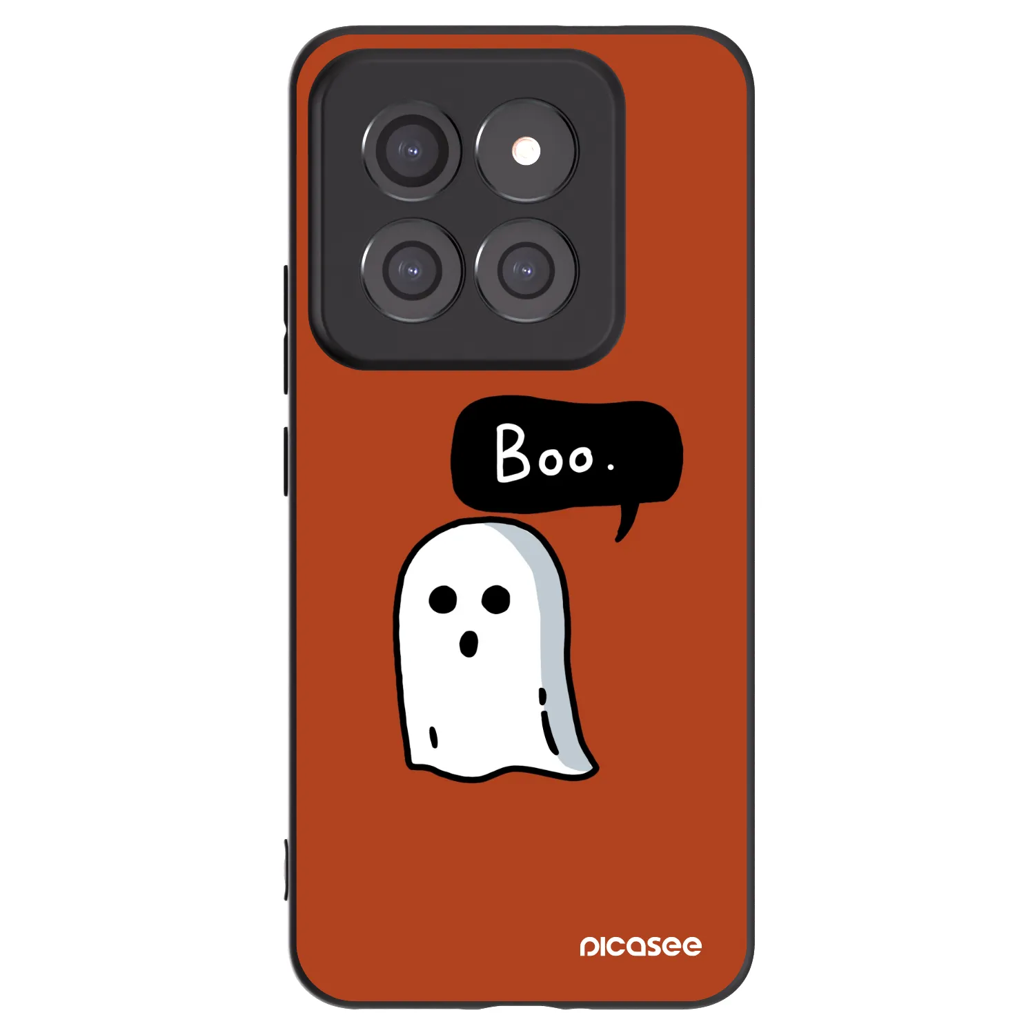 Picasee silikonowe czarne etui na Xiaomi 14 Pro - Boo