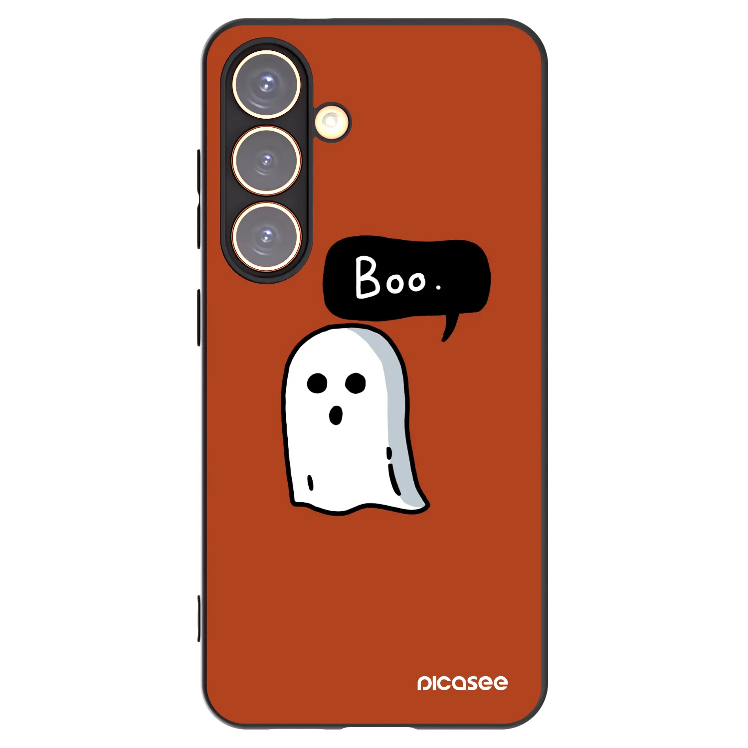Picasee silikonowe czarne etui na Samsung Galaxy S24 S921B 5G - Boo